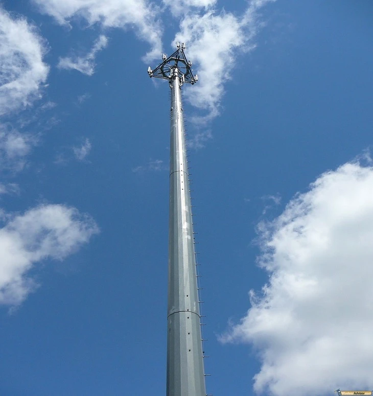 Telecommunication Steel Monopole Tower